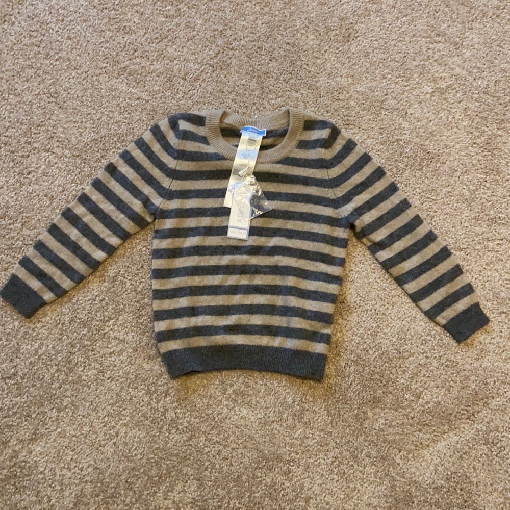 Jacadi Toddler Cashmere sweater boys girls stripped cozy winter luxury soft